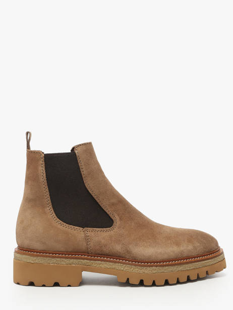 Chelsea Boots En Cuir Alpe Marron women 54841109