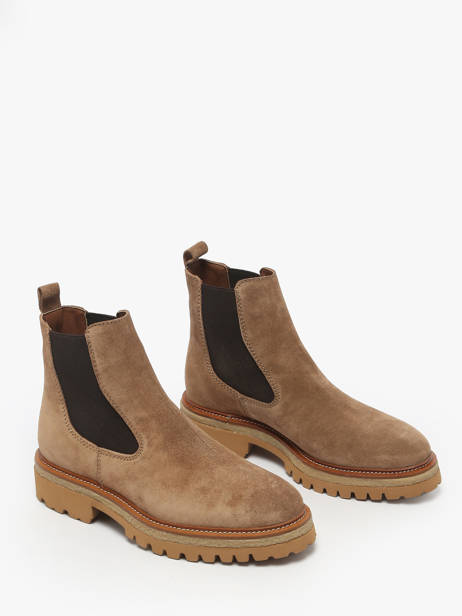 Chelsea Boots En Cuir Alpe Marron women 54841109 vue secondaire 1