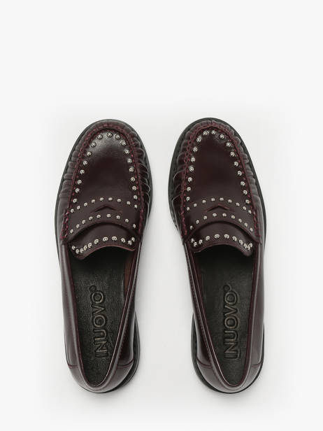 Mocassins En Cuir Inuovo Marron women LFG005 vue secondaire 3