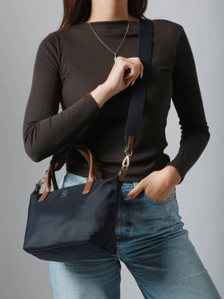 Sac Bandoulière Popette Nylon Tommy hilfiger Bleu popette AW17709 vue secondaire 1