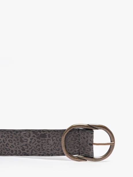 Ceinture Femme Cuir Pieces Gris laura 17125486 vue secondaire 1