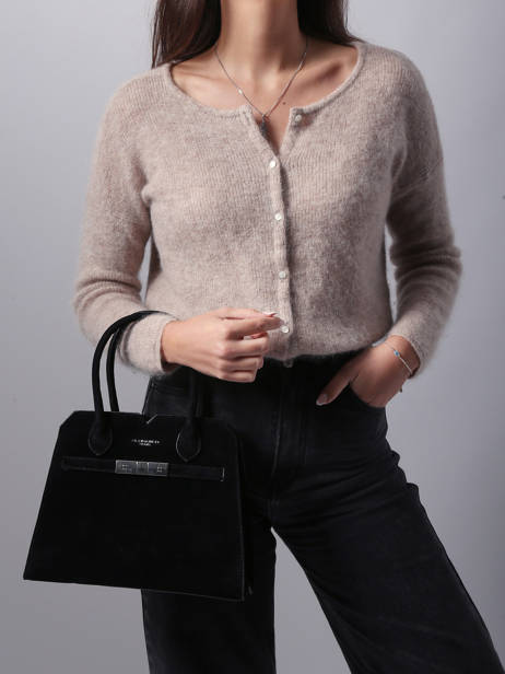 Sac Porté Main Velvet Miniprix Noir velvet F7510 vue secondaire 1