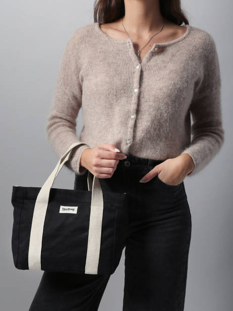 Sac Porté Main Best Seller Coton Hindbag Noir best seller LOUISE vue secondaire 1