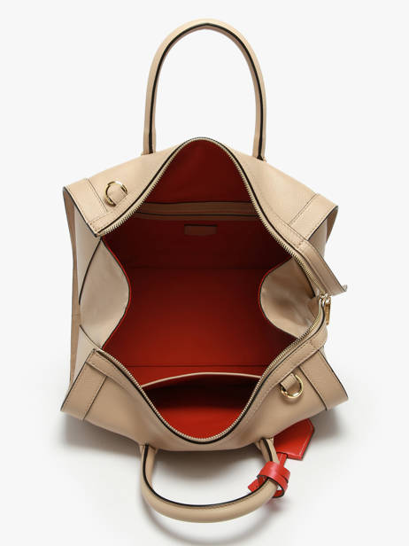 Sac Bowling M Bcbg Cuir Lancel Beige bcbg A13690 vue secondaire 2