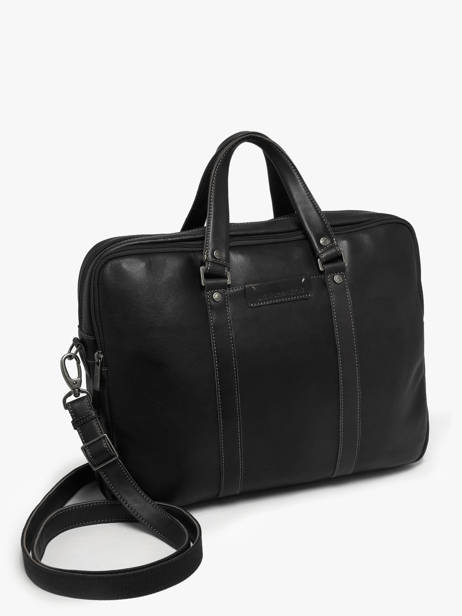 Porte-documents 3 Compartiments Arthur & aston Noir johany 5 vue secondaire 2