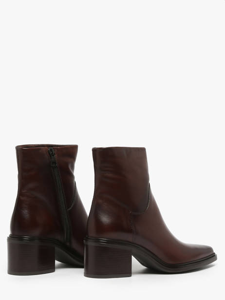 Bottines à Talon En Cuir Mjus Marron women L39202 vue secondaire 2