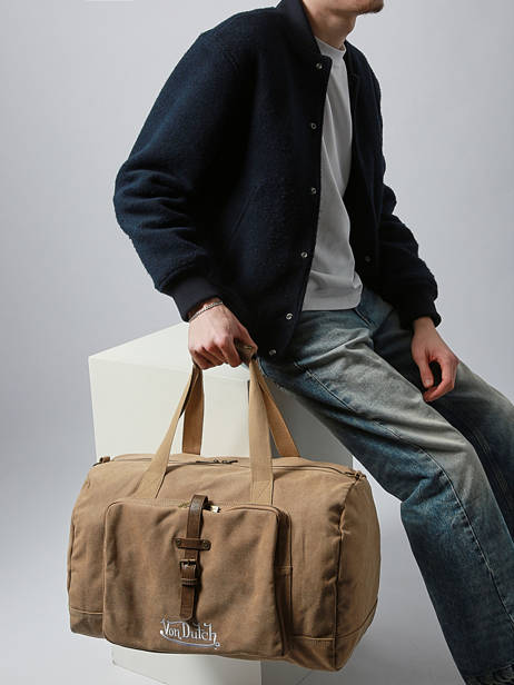 Sac De Voyage Napa Avec Bandoulière Von dutch Beige bags NAPA vue secondaire 1