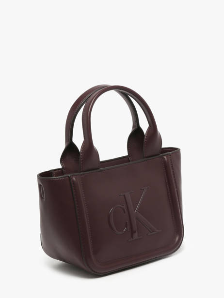 Sac Porté Main Bold Monogram Calvin klein jeans Rouge bold monogram 4F3219G vue secondaire 1