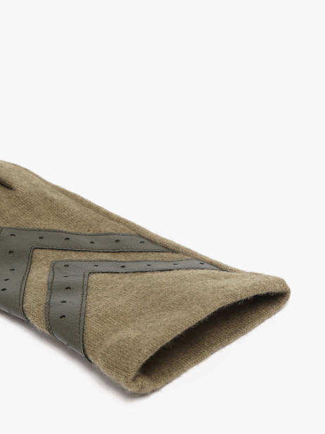 Gants Isotoner Vert women gloves 85229 vue secondaire 1