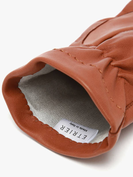 Gants Homme Cuir Etrier Marron accessoires EGLO602G vue secondaire 2