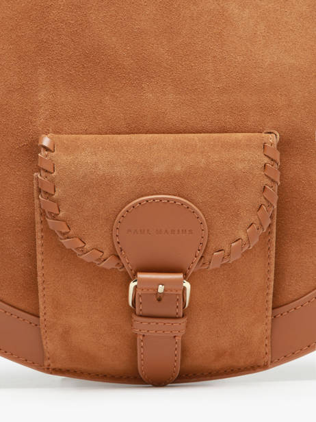 Sac Hobo M Cuir Paul marius Marron vintage M vue secondaire 1