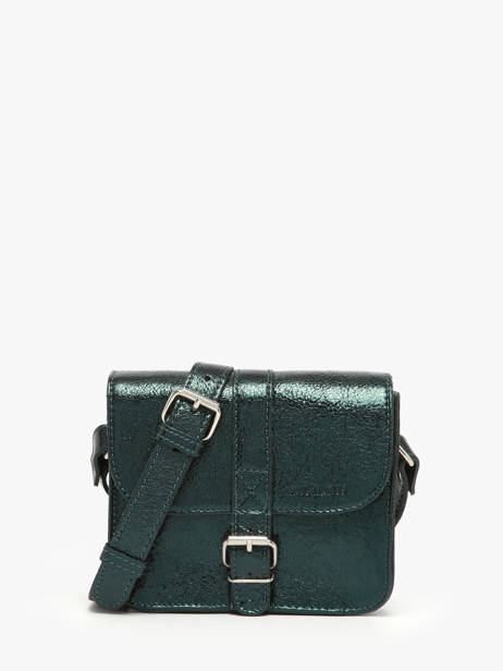Sac Bandoulière L'essentiel Minuit Cuir Paul marius Vert minuit ESSENMIN