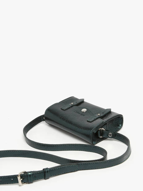 Sac Bandoulière Mini Indispensable Minuit Cuir Paul marius Vert minuit MINIMIN vue secondaire 1