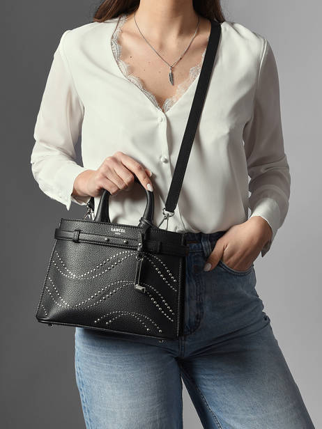 Sac à Main S Faubourg Studs Cuir Lancel Noir faubourg A14025 vue secondaire 1