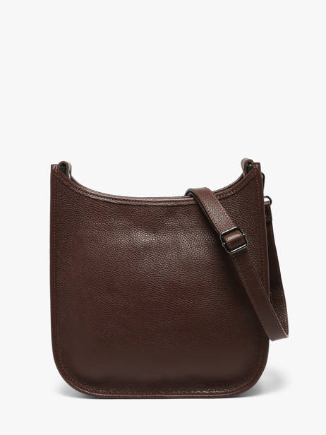 Sac Bandoulière Caviar Cuir Milano Marron caviar CA25068 vue secondaire 4