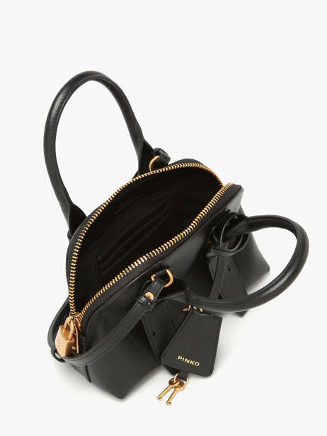 Sac Bandoulière Love Bag Icon Cuir Pinko Noir love bag icon 5333A0QO vue secondaire 4