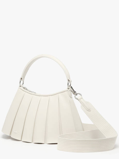 Sac Porté épaule Lenglen Cuir Lacoste Blanc lenglen NU5011DP vue secondaire 2