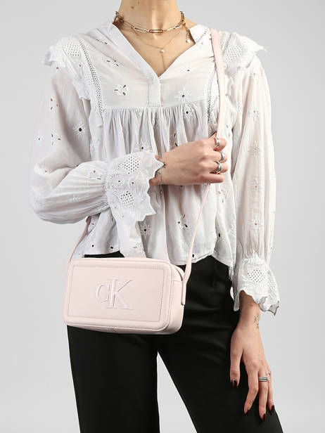 Sac Bandoulière Bold Calvin klein jeans Rose bold 4F3220G vue secondaire 1