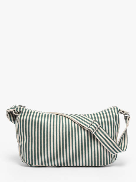 Sac Bandoulière Spring Striped Coton Rivedroite Vert spring striped MCHASTRI vue secondaire 3