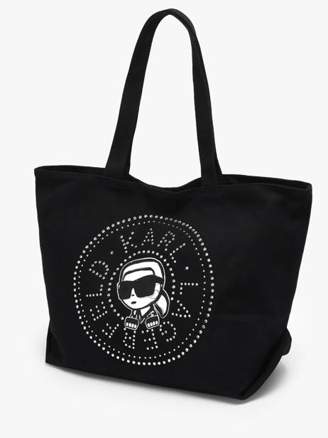 Sac Porté épaule K Ikon Coton Karl lagerfeld Noir k ikon B2W50030 vue secondaire 2