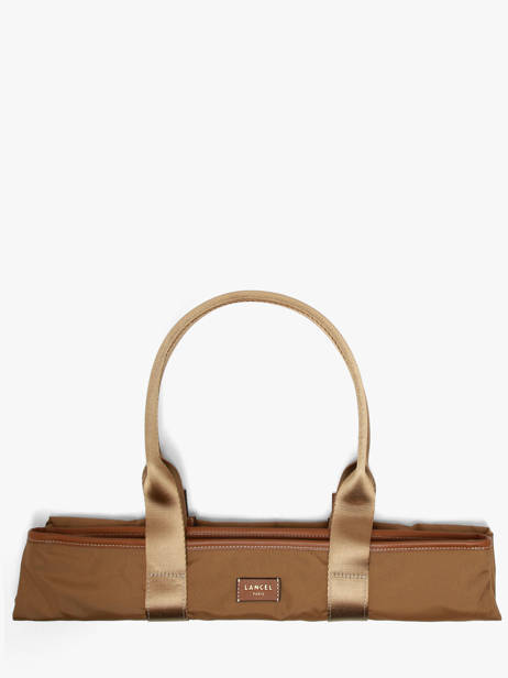 Sac Cabas Zippé M Mistral Rollable Nylon Et Cuir Lancel Marron mistral A13995 vue secondaire 5