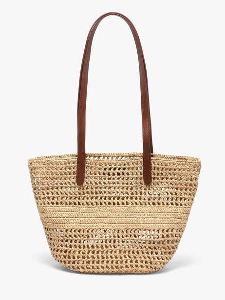 Sac Porté épaule Cabas Raphia Raphia Vanessa bruno Beige cabas raphia 60V40818 vue secondaire 4