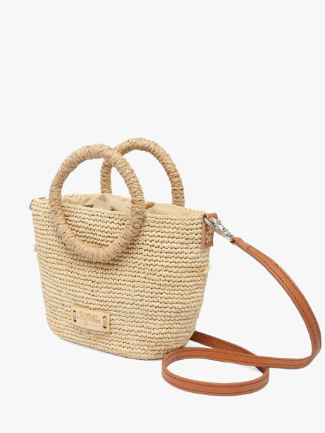 Sac Porté Main L'atelier Du Crochet Raphia Le voyage en panier Beige l'atelier du crochet AM831 vue secondaire 1