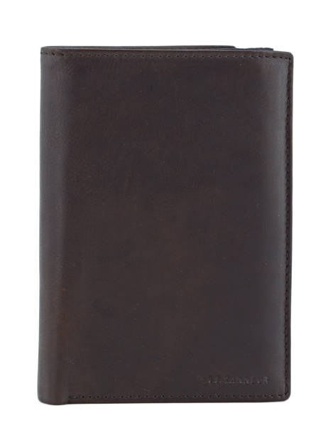 Grand Portefeuille Vertical Zippé Gary Cuir Le tanneur Marron gary TRA3318