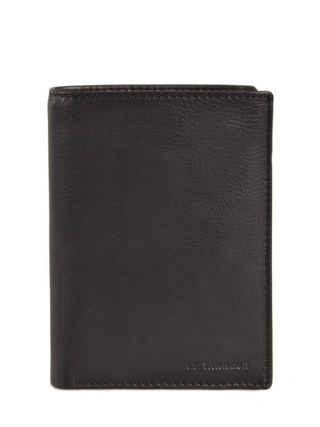 Portefeuille Vertical Zippé Gary Cuir Le tanneur Noir gary TRA3312