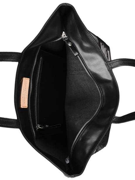 Grand Cabas Cuir Zippé Vanessa bruno Noir cabas cuir 2V40409 vue secondaire 3