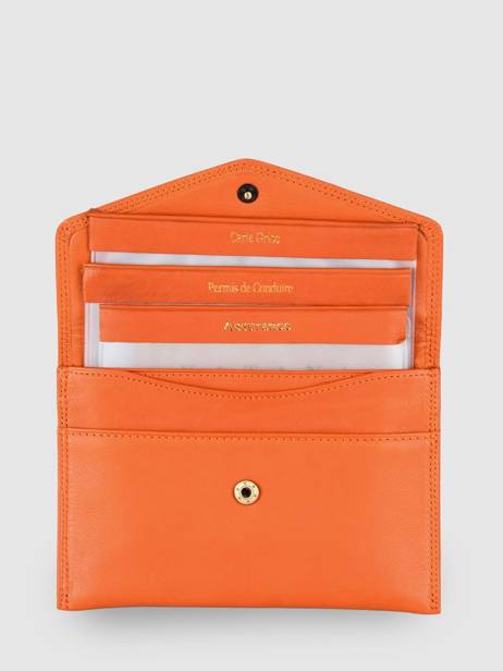 Porte-papiers Cuir Katana Orange marina 753104 vue secondaire 1