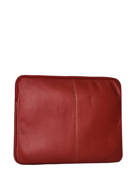 Housse Ordinateur Flandres Pc 15'' Cuir Etrier Rouge flandres EFLA8835 vue secondaire 3