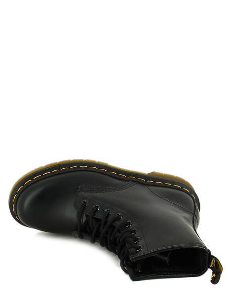 Boots 1460 Cuir Smooth  Dr martens Noir unisex 11822006 vue secondaire 3