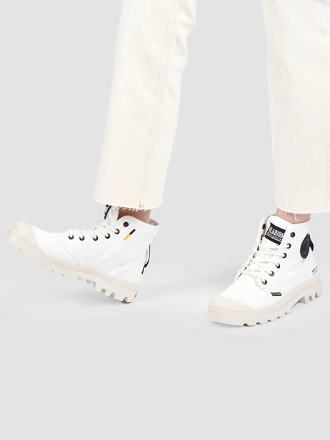 Boots Pampa Hi Htg Palladium Blanc unisex 77356116 vue secondaire 3