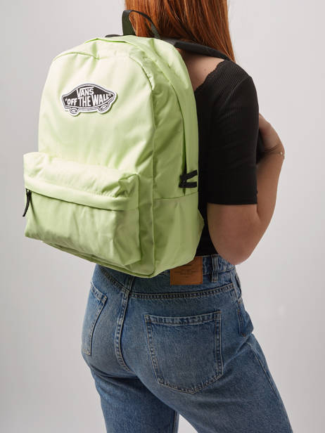 Sac à Dos 1 Compartiment Vans Vert backpack VN0A3UI6 vue secondaire 1