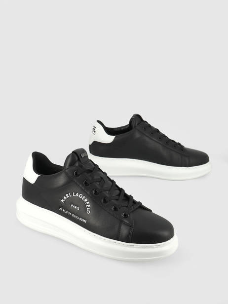 Sneakers Kapri Men Maison En Cuir Karl lagerfeld Noir men KL52538 vue secondaire 2