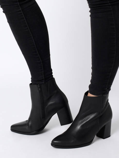 Bottines à Talon En Cuir En Cuir Gabor Noir women 57 vue secondaire 2