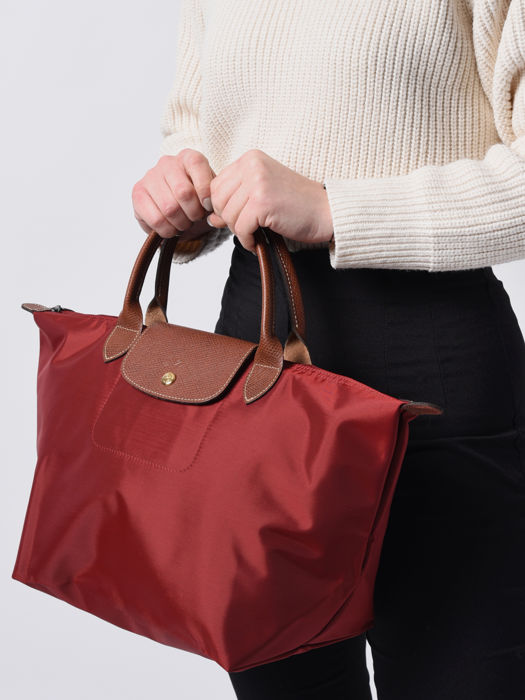 Longchamp Le pliage original Sacs porté main Rouge