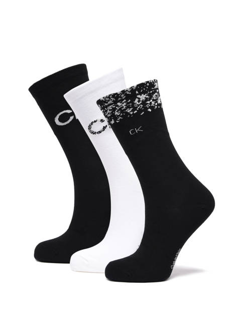 Coffret 3 Paires De Chaussettes Calvin klein jeans Noir socks women 71219849