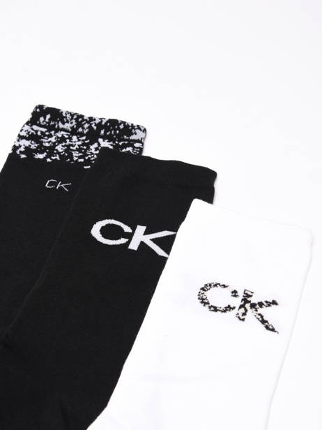 Coffret 3 Paires De Chaussettes Calvin klein jeans Noir socks women 71219849 vue secondaire 2