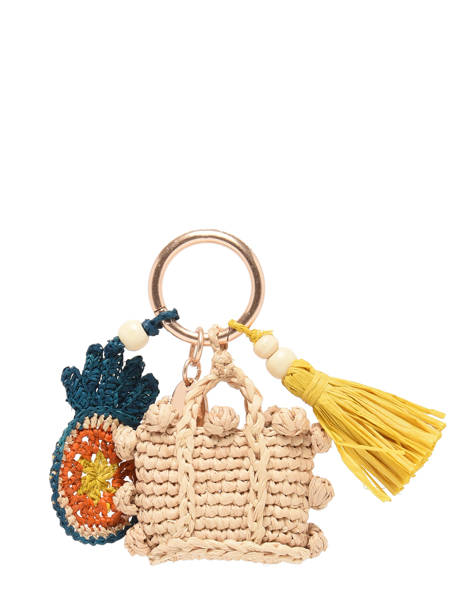 Porte-clefs Ananas Raphia Vanessa bruno Multicolore charms 96V42938