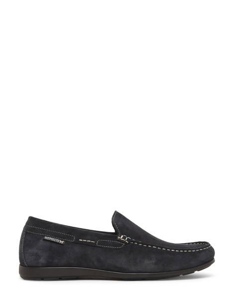 Mocassins Algoras En Cuir Mephisto Bleu men P5052113