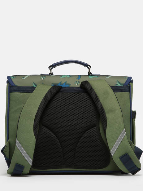 Cartable 2 Compartiments Caramel et cie Vert fier GA vue secondaire 4