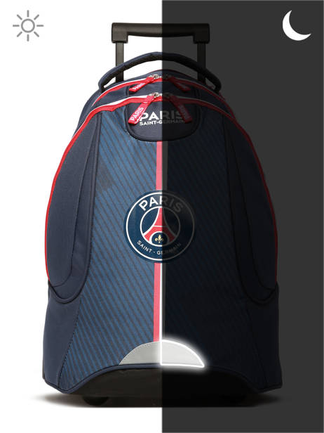 Sac A Dos à Roulettes 1 Compartiment Paris st germain Bleu psg 23AP204R vue secondaire 5