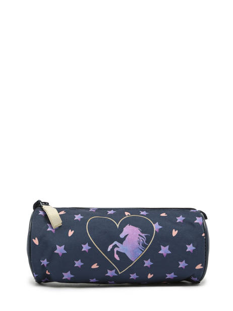 Trousse 1 Compartiment Milky kiss Bleu horse universe 3384