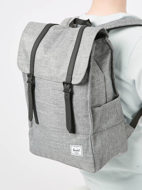 Sac Ã  Dos 1 Compartiment Herschel Gris classics 11404 vue secondaire 1